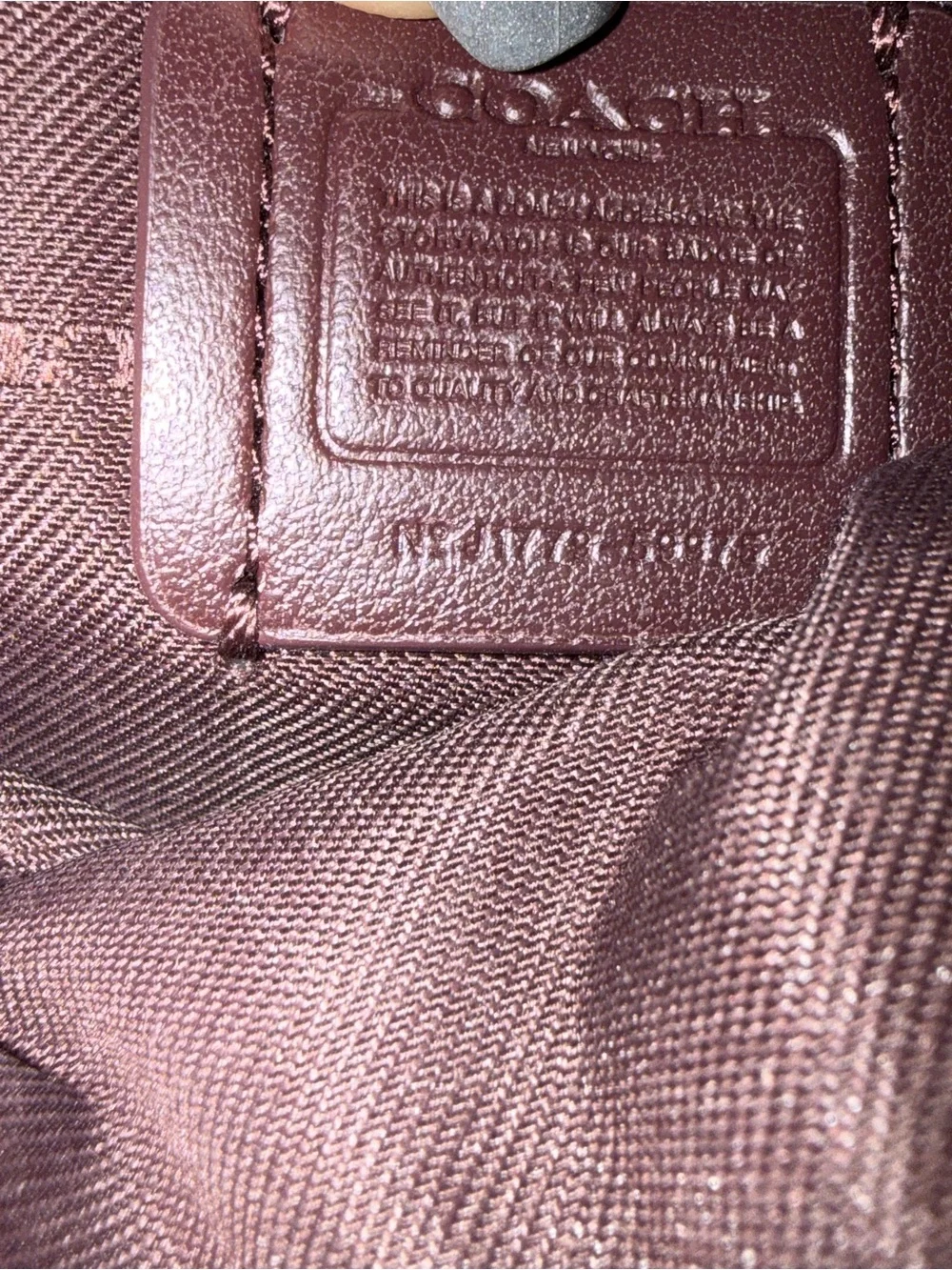 Coach “Kitt” Messenger Crossbody Bag in Oxblood Crossgrain Leather! Like New! - Picture 12 of 14